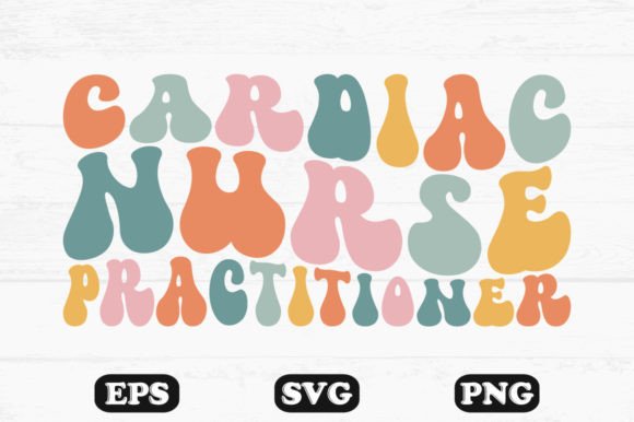 Cardiac Nurse Practitioner Wavy T-shirt