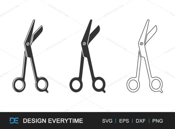 Medical Scissor SVG for Embroidery Projects