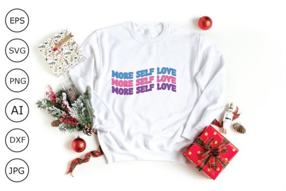 More Self Love Retro Design: A Charming Embroidery Choice