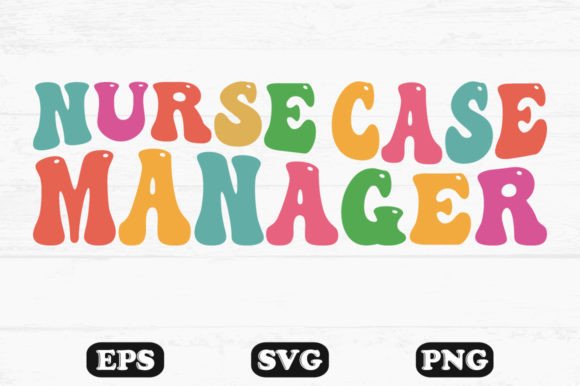 Nurse Case Manager Retro Wavy SVG Design