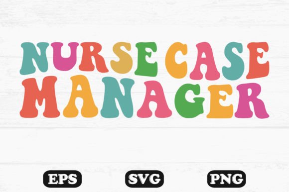 Nurse Case Manager Retro Wavy Svg File