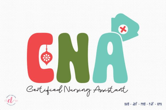 Nurse Christmas SVG Design - CNA