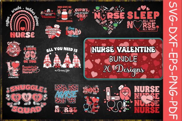 Nurse Valentine SVG Bundle: A Sweet and Versatile Design