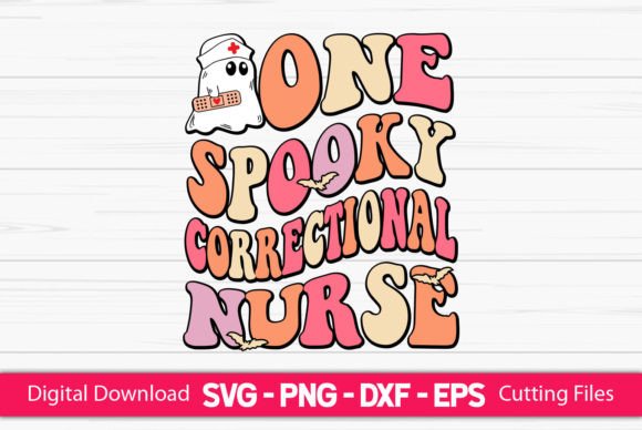 One Spooky Correctional Nurse: A Unique Embroidery Design