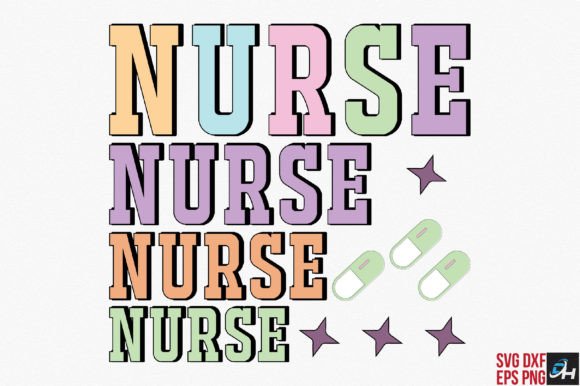 Retro Nurse Love SVG: A Charming Embroidery Design