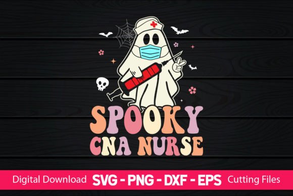 Spooky CNA Nurse: A Charming Embroidery Design