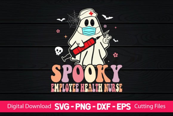 Spooky Employee Health Nurse: A Unique Embroidery Design