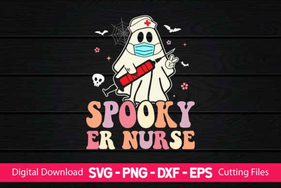 Spooky ER Nurse: A Chillingly Clever Embroidery Design