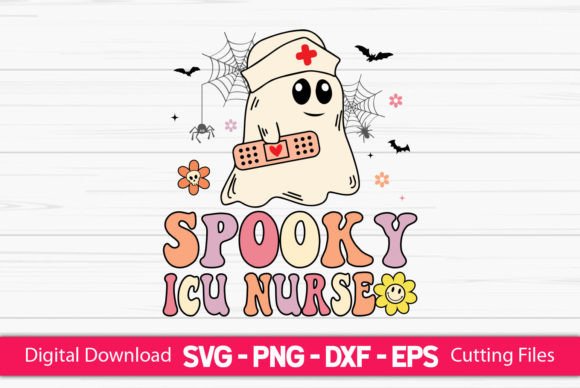 Spooky ICU Nurse: A Unique Embroidery Design